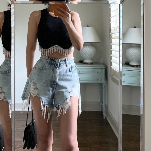 Zara SEAMLESS RHINESTONE TOP - Picture 15 of 17